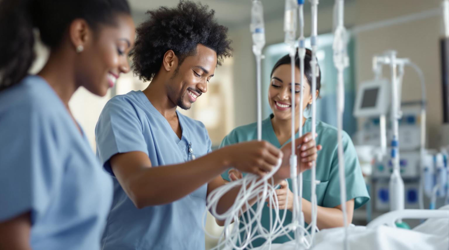Iv Line Management How to Prevent IV Line Entanglement: A Guide for Nurses – BeataClasp