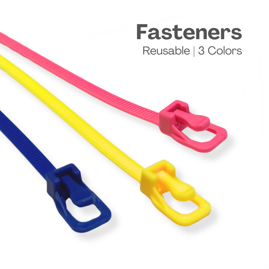 Reusable Fastener Ties (Package of 100 Ties) – BeataClasp