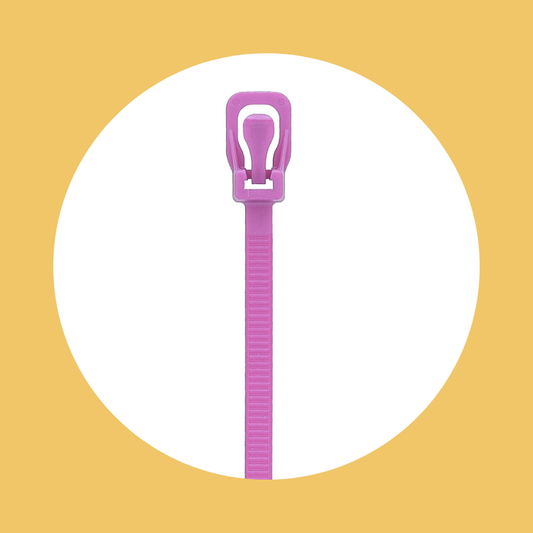 Reusable Fastener Tie - 1 Count (Pink)