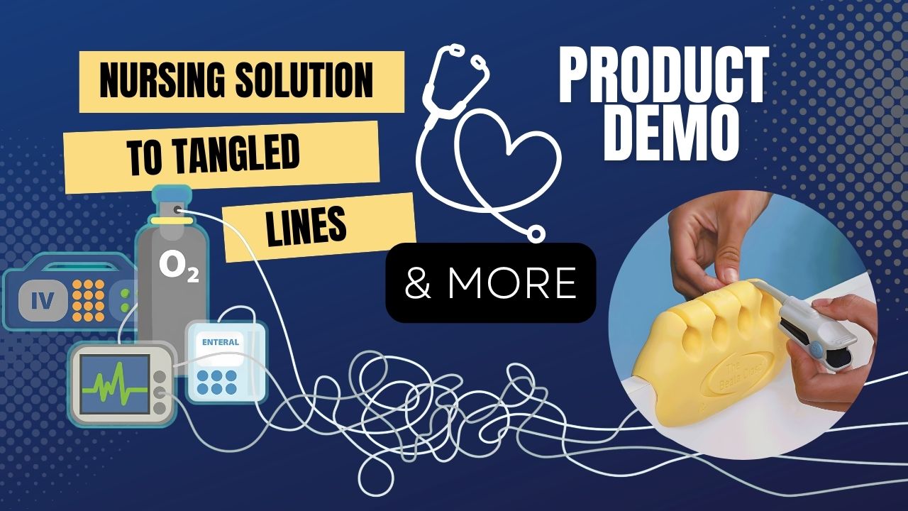 Load video: The Beata Clasp Medical Line Organizer is a regulatory-compliant solution designed to improve patient safety and streamline line management. It addresses ECRI’s Top 10 Hazards for 2025, specifically poor line management (#8 on the list). Its adhesive-free, antimicrobial design ensures a hygienic and secure option for healthcare environments. Additionally, it protects call light cords, preventing damage from wrapping around bed rails, which can lead to fraying and costly replacements. The bright yellow color aligns with fall risk precautions, making it an essential tool for hospitals and care facilities focused on patient safety.